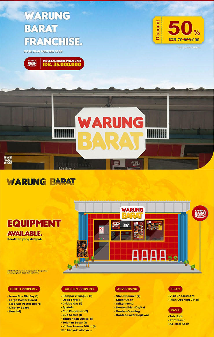 Franchise Peluang Usaha Sistem Take Away | Warung Barat Indonesia